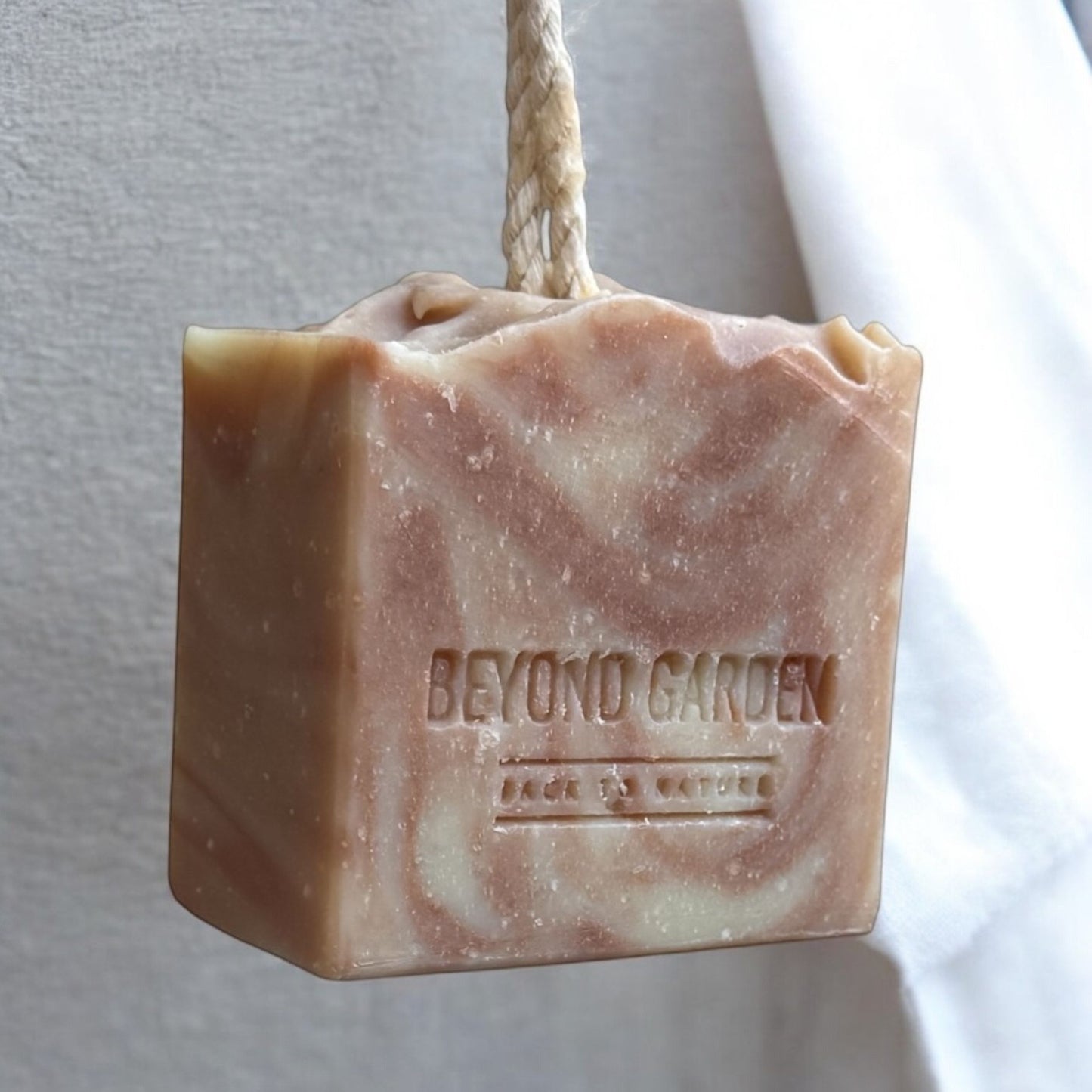 Sea Moss Soap on a Rope for Easy Grip
