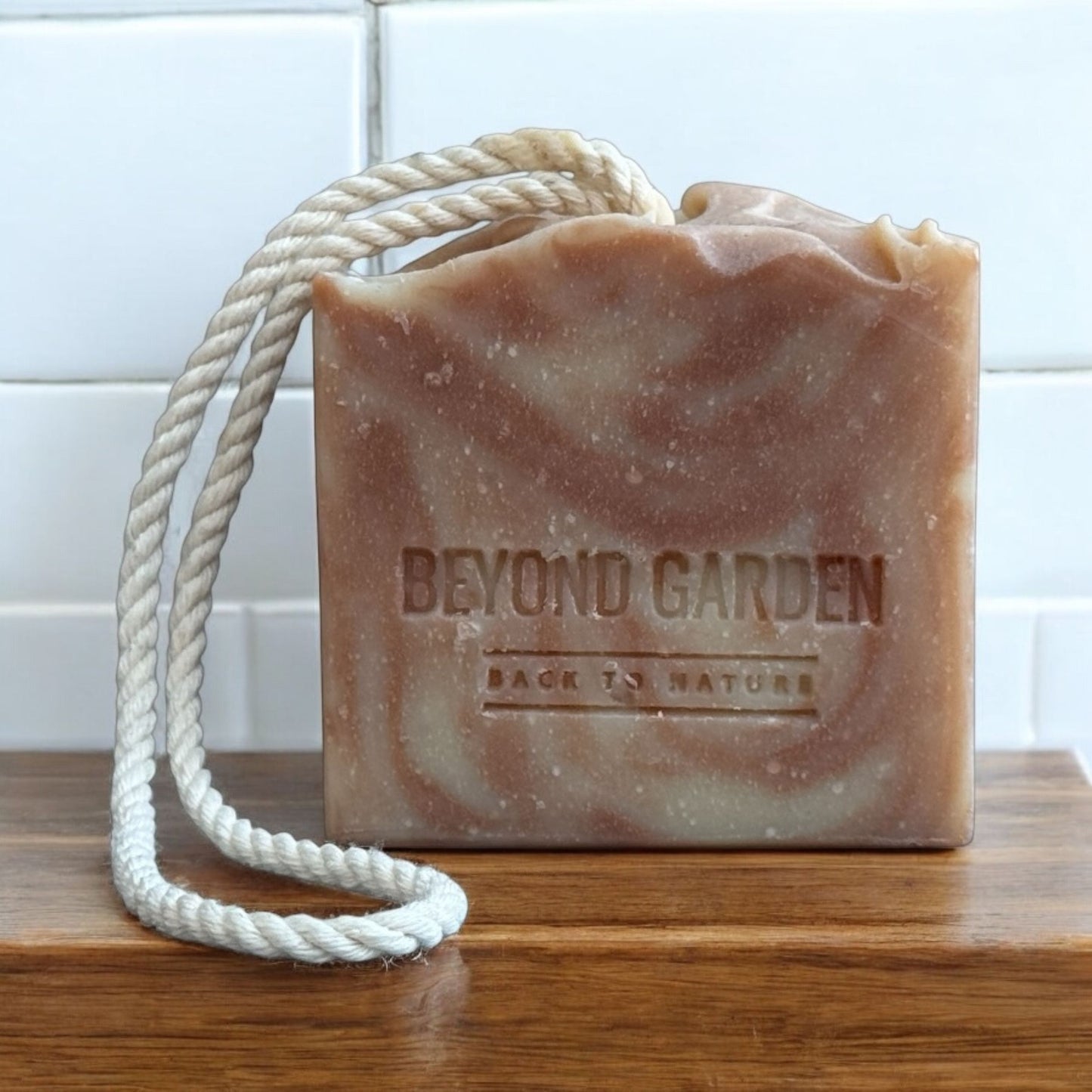Sea Moss Soap on a Rope for Easy Grip