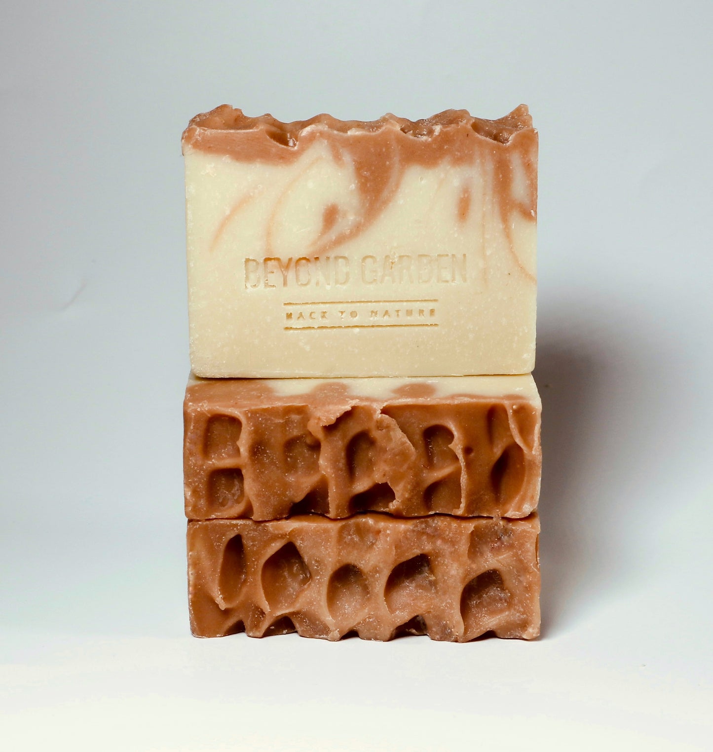 Bar soap sowing the design of the soap 